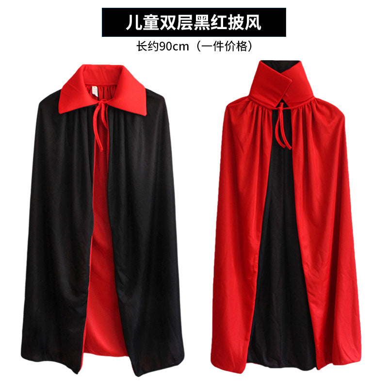Halloween Costume Adult cosplay Death Cloak Performance Costume Black Wizard Robe Cloak Vampire
