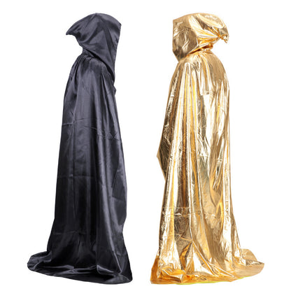 Halloween Costume Adult cosplay Death Cloak Performance Costume Black Wizard Robe Cloak Vampire
