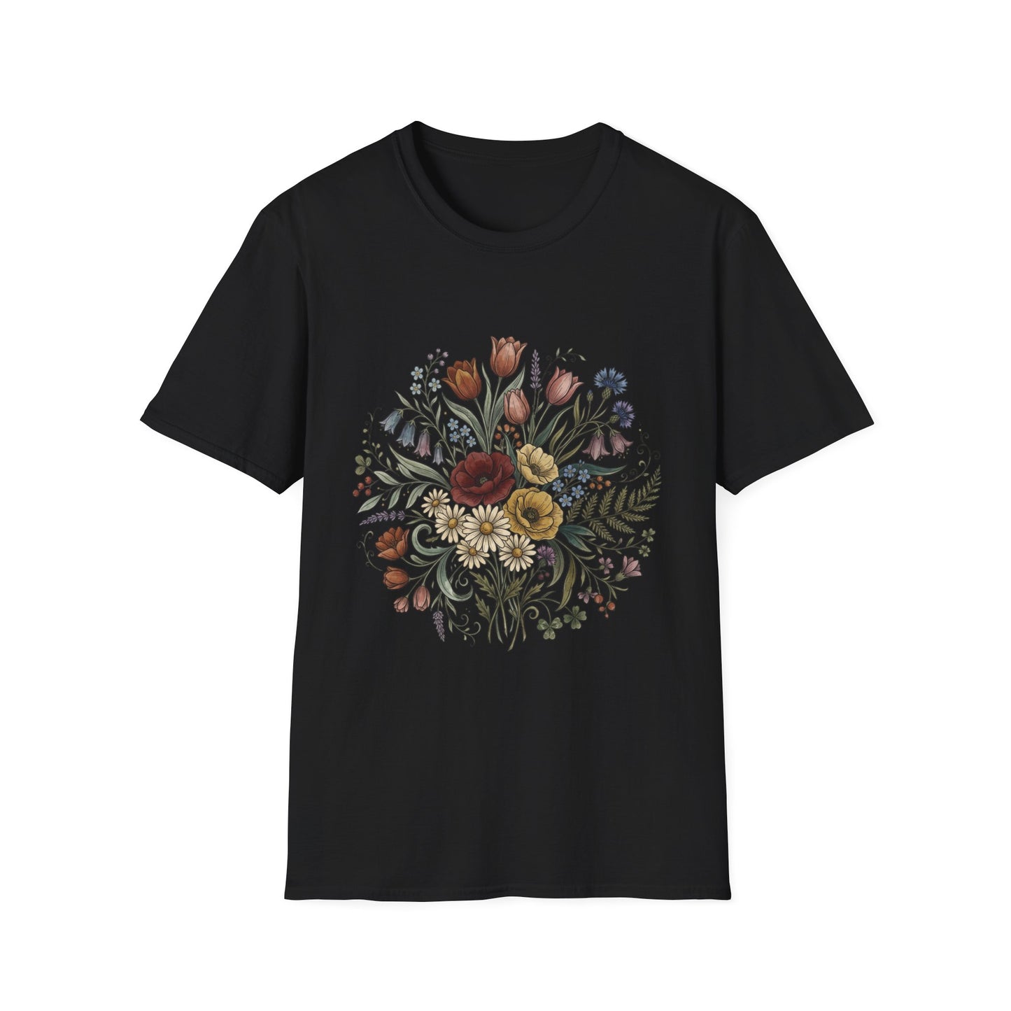 Floral Bouquet Tee — Vintage Wildflower Garden Shirt