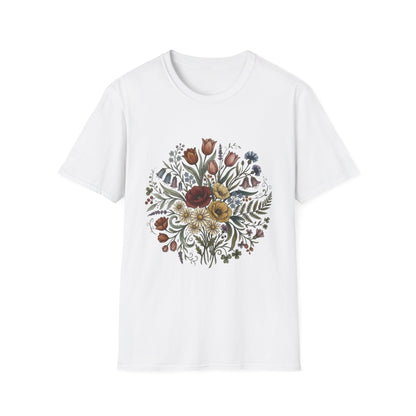 Floral Bouquet Tee — Vintage Wildflower Garden Shirt