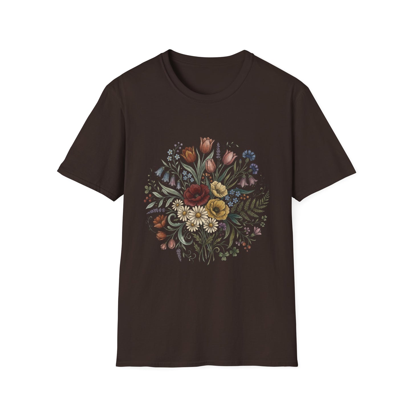 Floral Bouquet Tee — Vintage Wildflower Garden Shirt