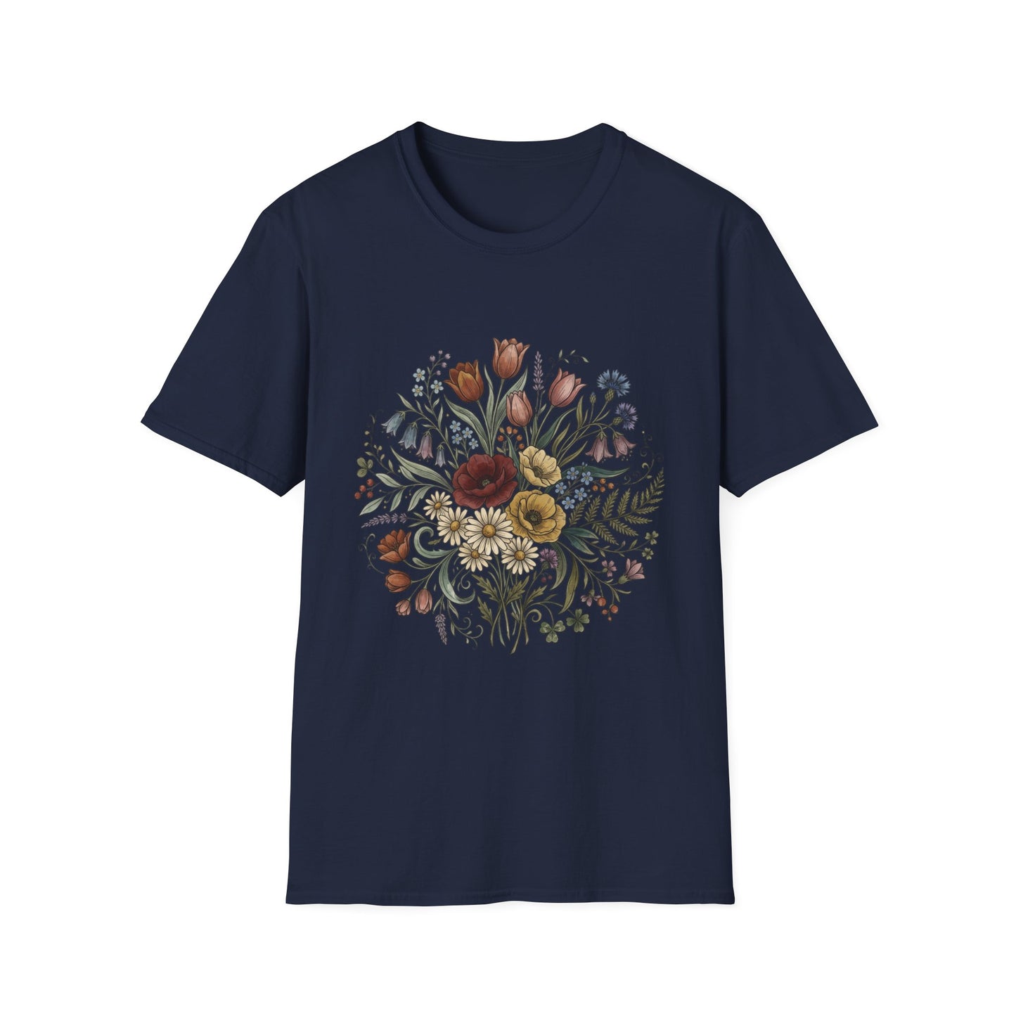 Floral Bouquet Tee — Vintage Wildflower Garden Shirt