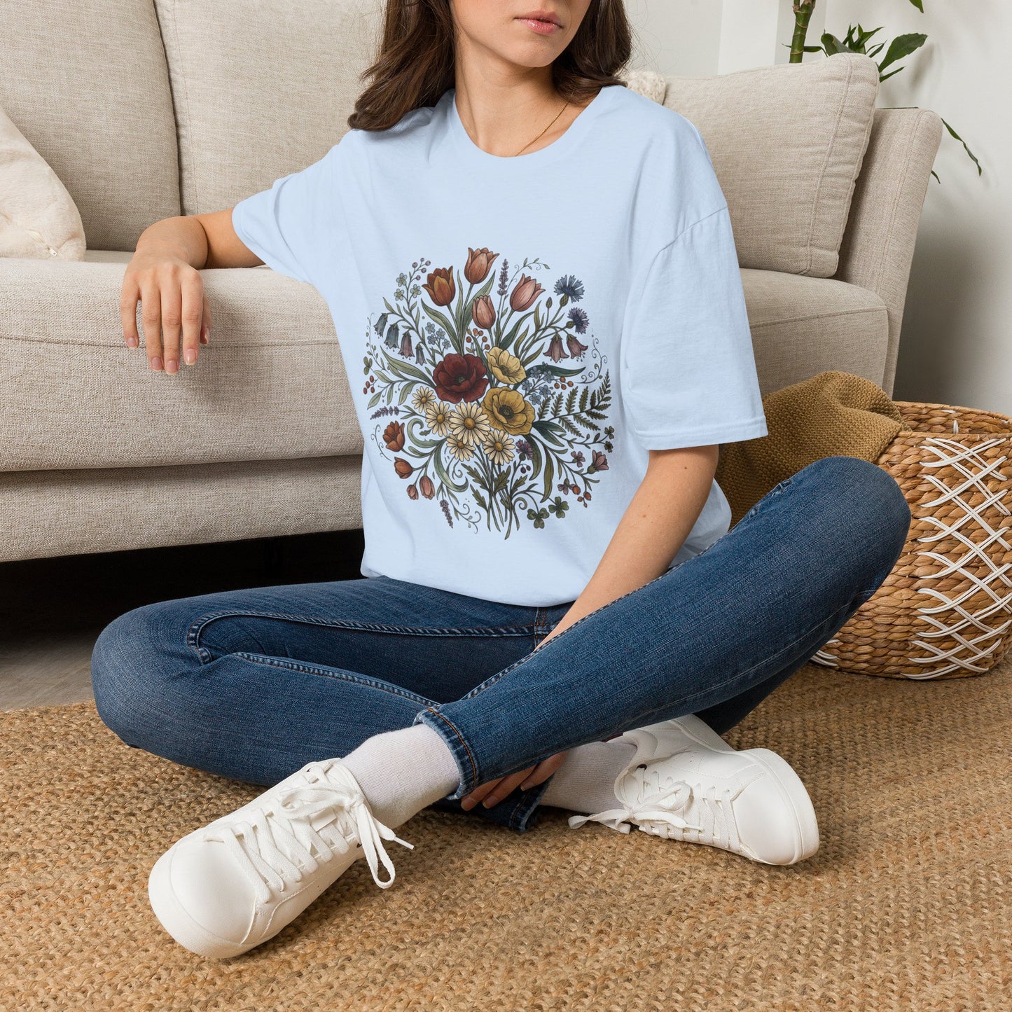 Floral Bouquet Tee — Vintage Wildflower Garden Shirt