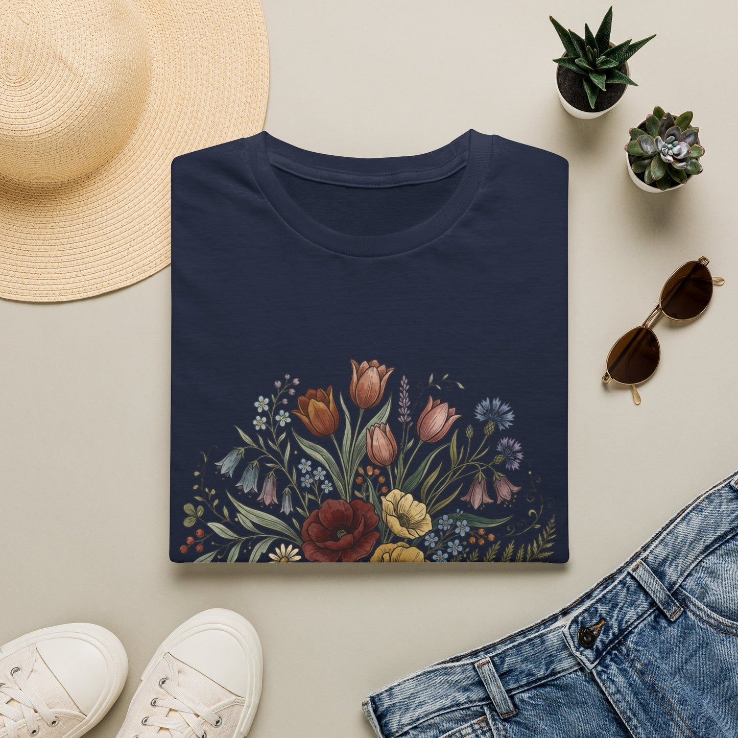 Floral Bouquet Tee — Vintage Wildflower Garden Shirt