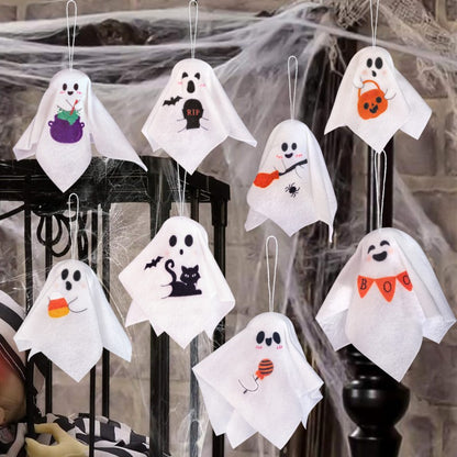 Halloween Props Haunted House Bar KTV Ghost Hanging Ghost Small Hand Puppet Hanging Ghost Color Hanging Ghost Decoration Props