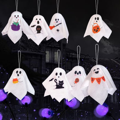 Halloween Props Haunted House Bar KTV Ghost Hanging Ghost Small Hand Puppet Hanging Ghost Color Hanging Ghost Decoration Props