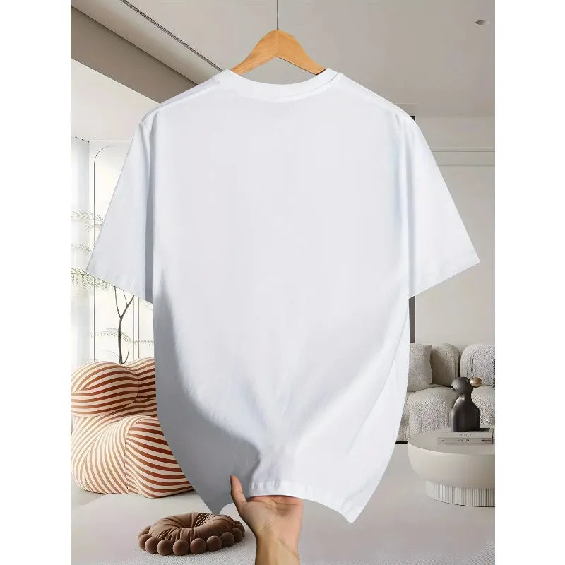 Men's Vintage Camel Trophy Car Print T-Shirt Casual Streetwear Cotton Short Sleeve Summer Tees