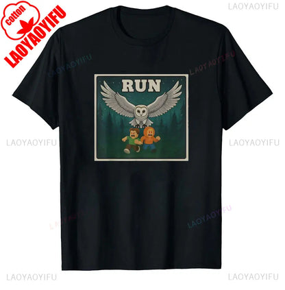 99 Nights Shirt in The Forest 8 Designs Bundle Inspired Gaming Aesthetic Run Halloween Owl in The Forest Kids Meme Men's T-Shirt