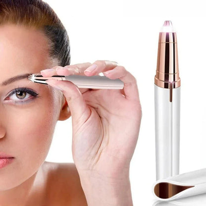1/2/3pcs Rechargeable Mini Painless Electric Eyebrow Trimmer Facial Hair Removal Shaver Epilator Pen Kit For Women