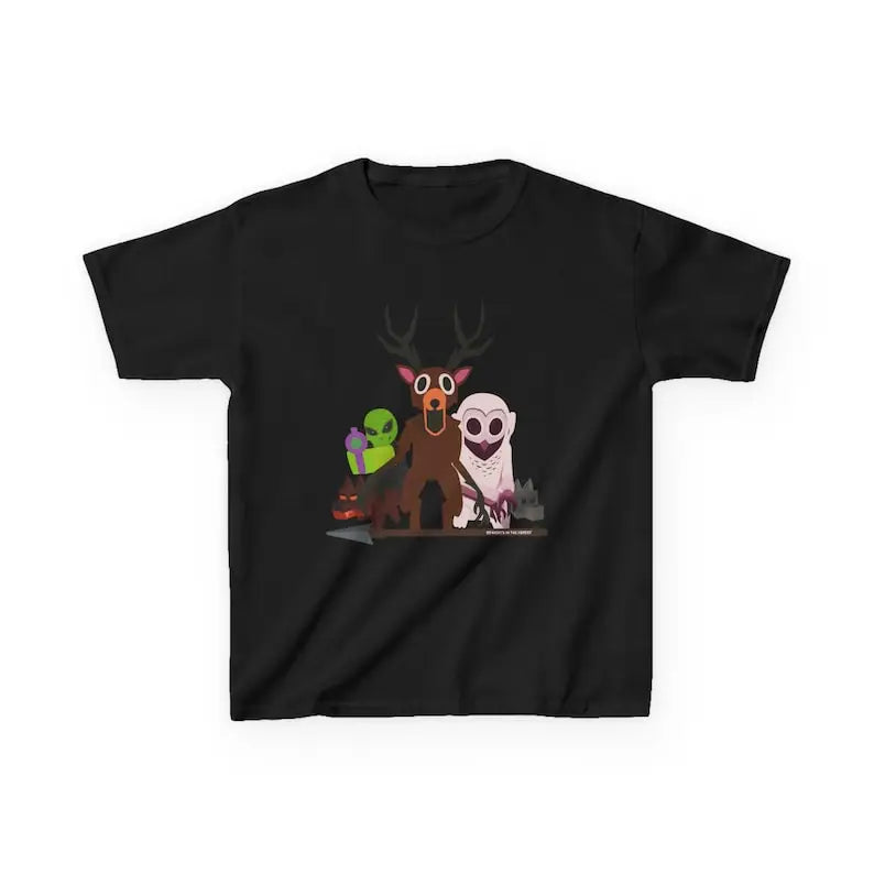 99 Nights in The Forest Inspired Deer Owl and Alien Funny Game Tee Perfect for Nature Lovers Birthday Gifts Halloween Fun Tops