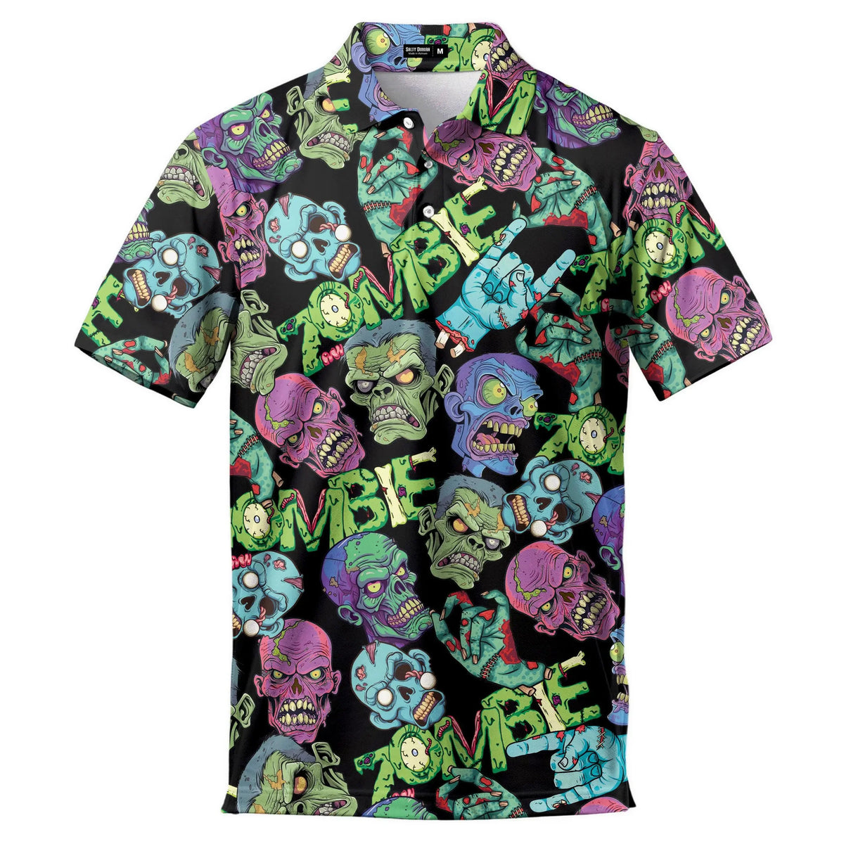 Polo Skull Hawaiian Shirts For Men Skeleton Mens Golf Polo Shirts Short Sleeve 2025 Golf Shirts Horror Zombie Halloween Tops