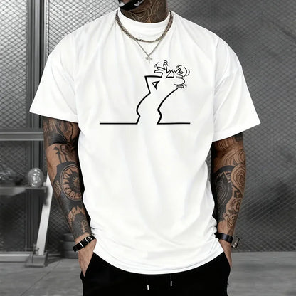 Men's Top High Quality 100% Cotton T-shirts Summer Spring Male Daily Casual Fashion Round Neck Short Sleeve Tees