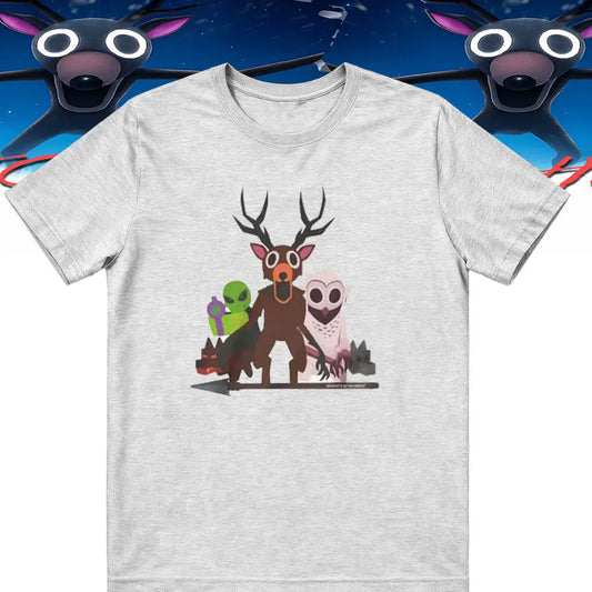 99 Nights in The Forest Inspired Deer Owl and Alien Funny Game Tee Perfect for Nature Lovers Birthday Gifts Halloween Fun Tops
