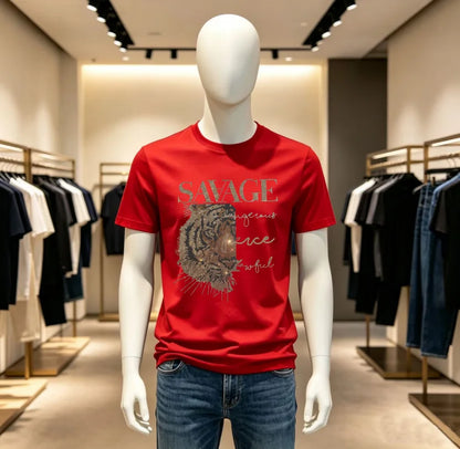 High Quality Designer Streetwear Rhinestone T-Shirt For Men New Designer Top Brand Men Tshirts