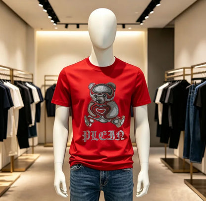 High Quality Designer Streetwear Rhinestone T-Shirt For Men New Designer Top Brand Men Tshirts
