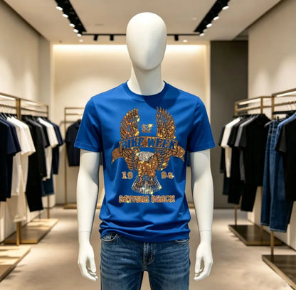 High Quality Designer Streetwear Rhinestone T-Shirt For Men New Designer Top Brand Men Tshirts