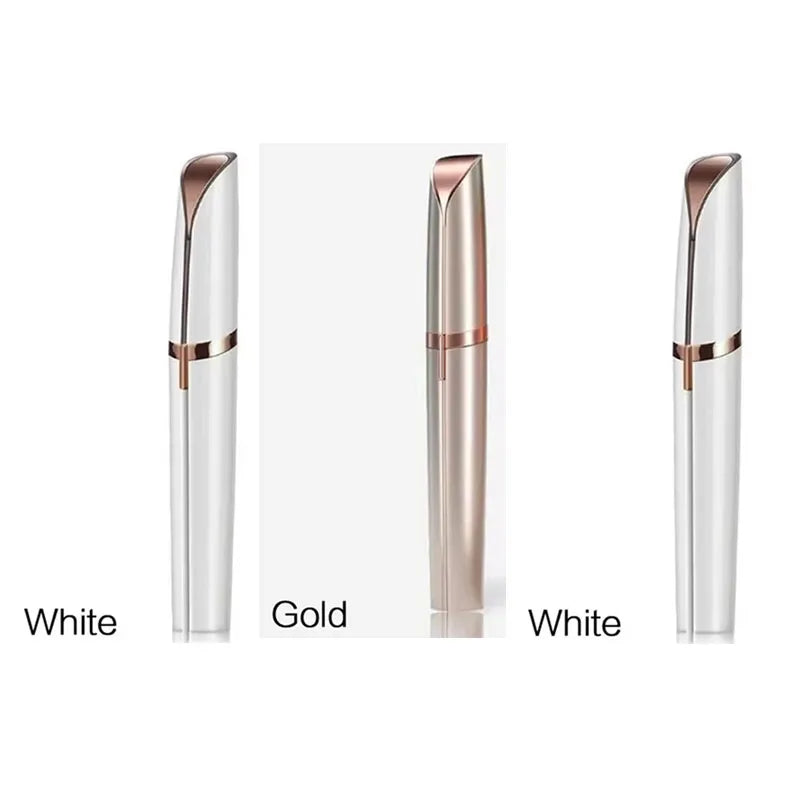 1/2/3pcs Rechargeable Mini Painless Electric Eyebrow Trimmer Facial Hair Removal Shaver Epilator Pen Kit For Women