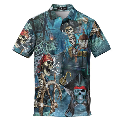 Polo Skull Hawaiian Shirts For Men Skeleton Mens Golf Polo Shirts Short Sleeve 2025 Golf Shirts Horror Zombie Halloween Tops