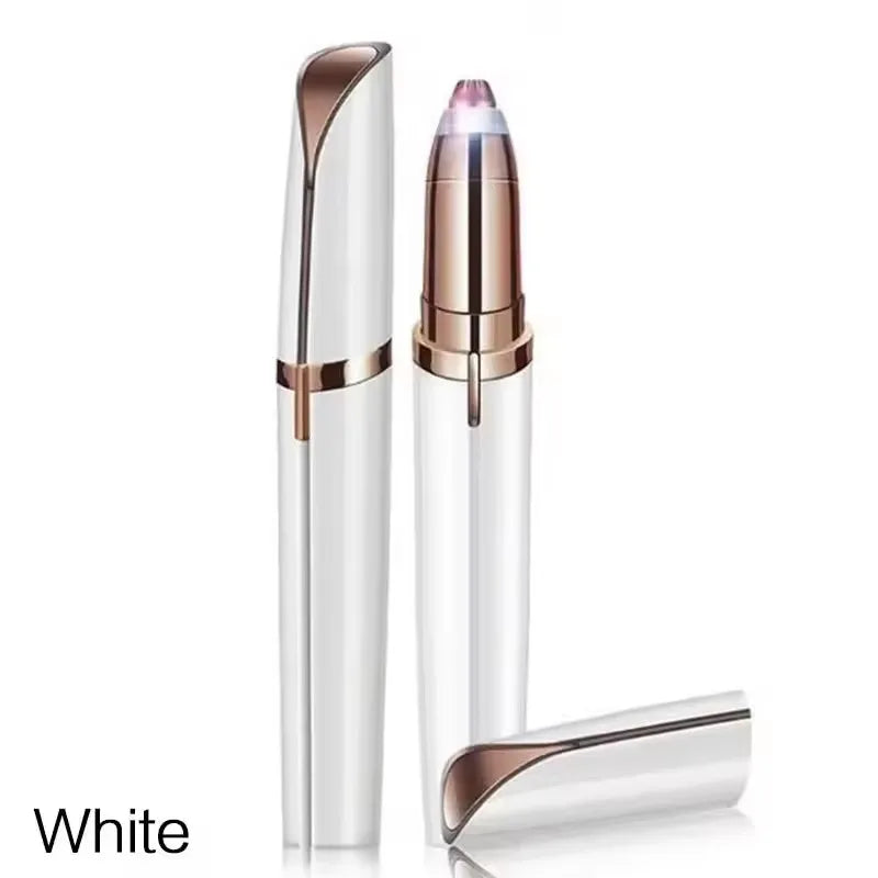 1/2/3pcs Rechargeable Mini Painless Electric Eyebrow Trimmer Facial Hair Removal Shaver Epilator Pen Kit For Women