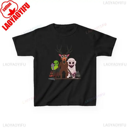 99 Nights in The Forest Inspired Deer Owl and Alien Funny Game Tee Perfect for Nature Lovers Birthday Gifts Halloween Fun Tops