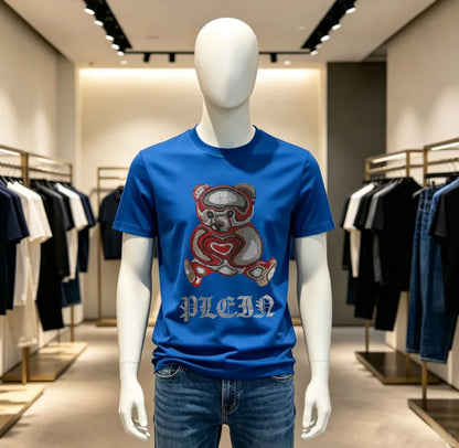 High Quality Designer Streetwear Rhinestone T-Shirt For Men New Designer Top Brand Men Tshirts