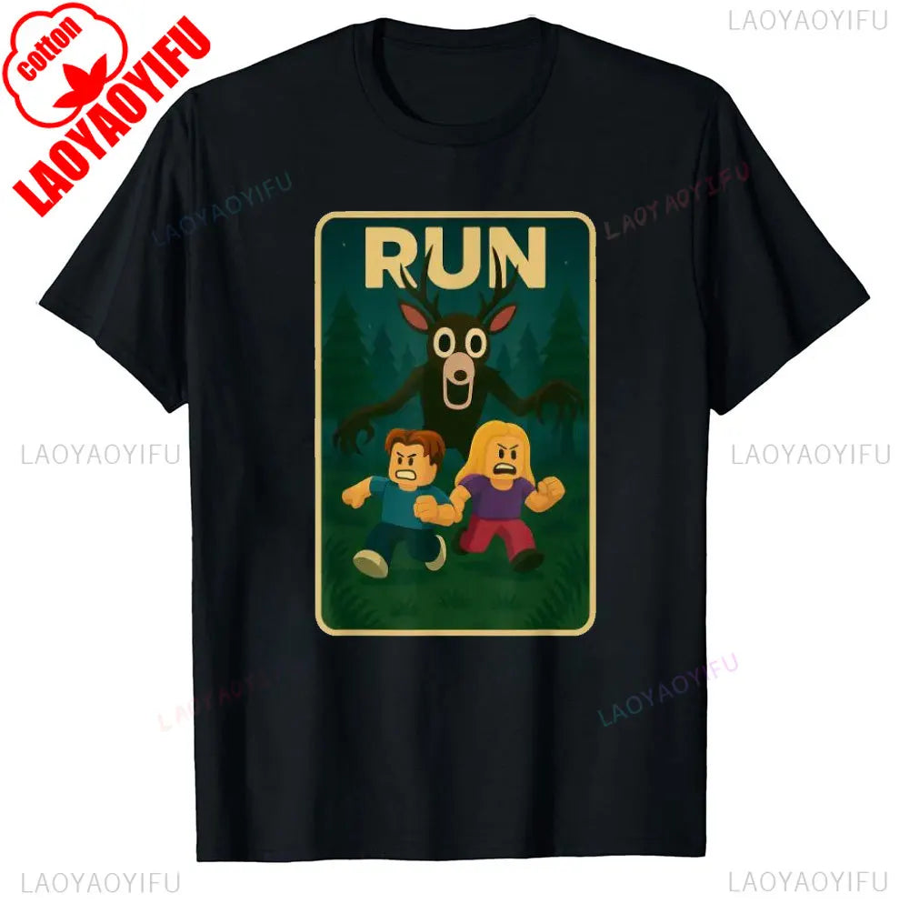 99 Nights Shirt in The Forest 8 Designs Bundle Inspired Gaming Aesthetic Run Halloween Owl in The Forest Kids Meme Men's T-Shirt