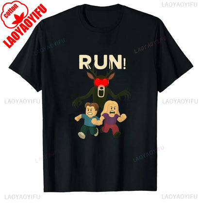99 Nights Shirt in The Forest 8 Designs Bundle Inspired Gaming Aesthetic Run Halloween Owl in The Forest Kids Meme Men's T-Shirt